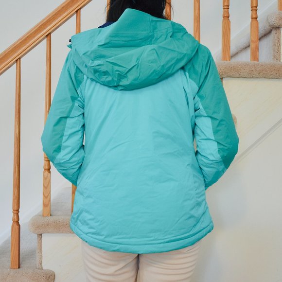 Land's End Bright Teal Winter Jacket - Picture 4 of 4